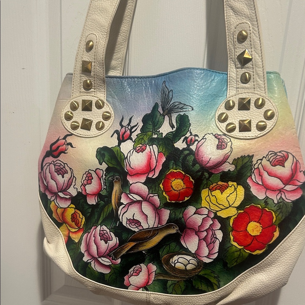 Sharif Floral Multicolor Hand-Painted Sharif Bag